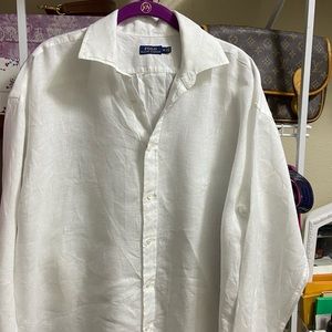Polo Ralph Lauren White linen shirt